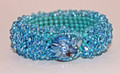 An Aquamarine Bundle of Crystals Bracelet