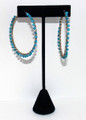 Turquoise Wired Hoops