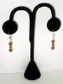 Triple Dark Topaz Swarovski Earrings