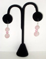 Rose Quartz with Swarovski Crystals Earrings