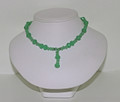 Green Chinese Crystal Necklace with Pendant