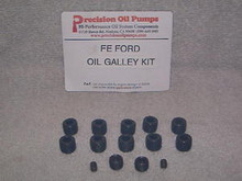 Ford Fe 390 428 427 Oil Galley Plug Kit Iron 390 Cj Lr Heads
