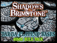 Shadows of Brimstone: Targa Plateau Bases 40mm BULK PACK (18 bases)