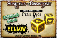 Shadows of Brimstone: Yellow Peril Dice (Set of 2)