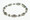 Beaded Anklet - Jersey Girl Celtic with Clear Crystal & Silver