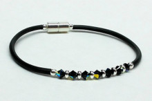 Black Swarovski Crystal Bracelet