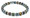 6mm Katie Beaded Anklet - with Silver Napkin Rings