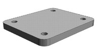 Mounting Plate 1/4"x5"x6"w/4holes
