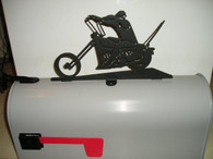 Chopper Motorcycle Mailbox Topper CNC Plasma Cut from 14ga steel.