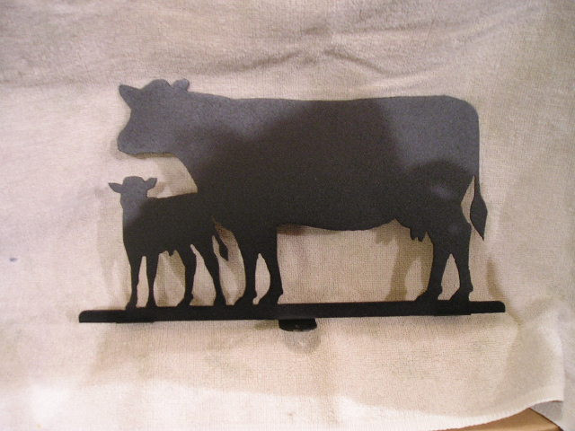 Cow Calf mailbox topper