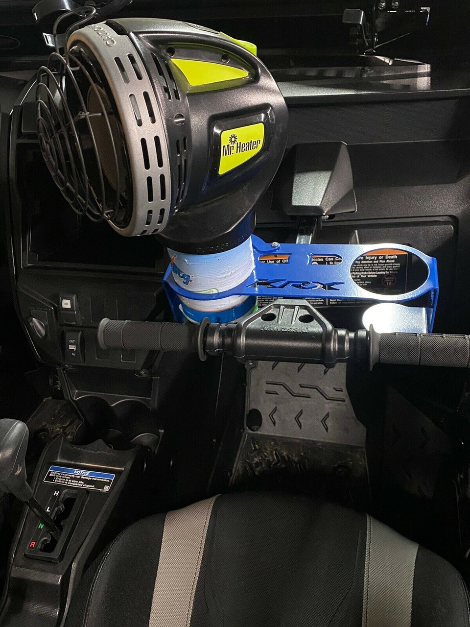 Teryx KRX 1000 Kawasaki Grab Handle Heater and Drink Cup Holder