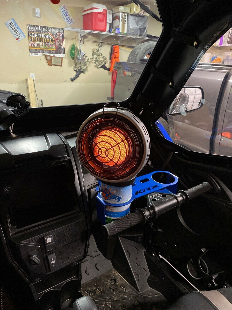 Teryx KRX 1000 Kawasaki Grab Handle Heater and Drink Cup Holder