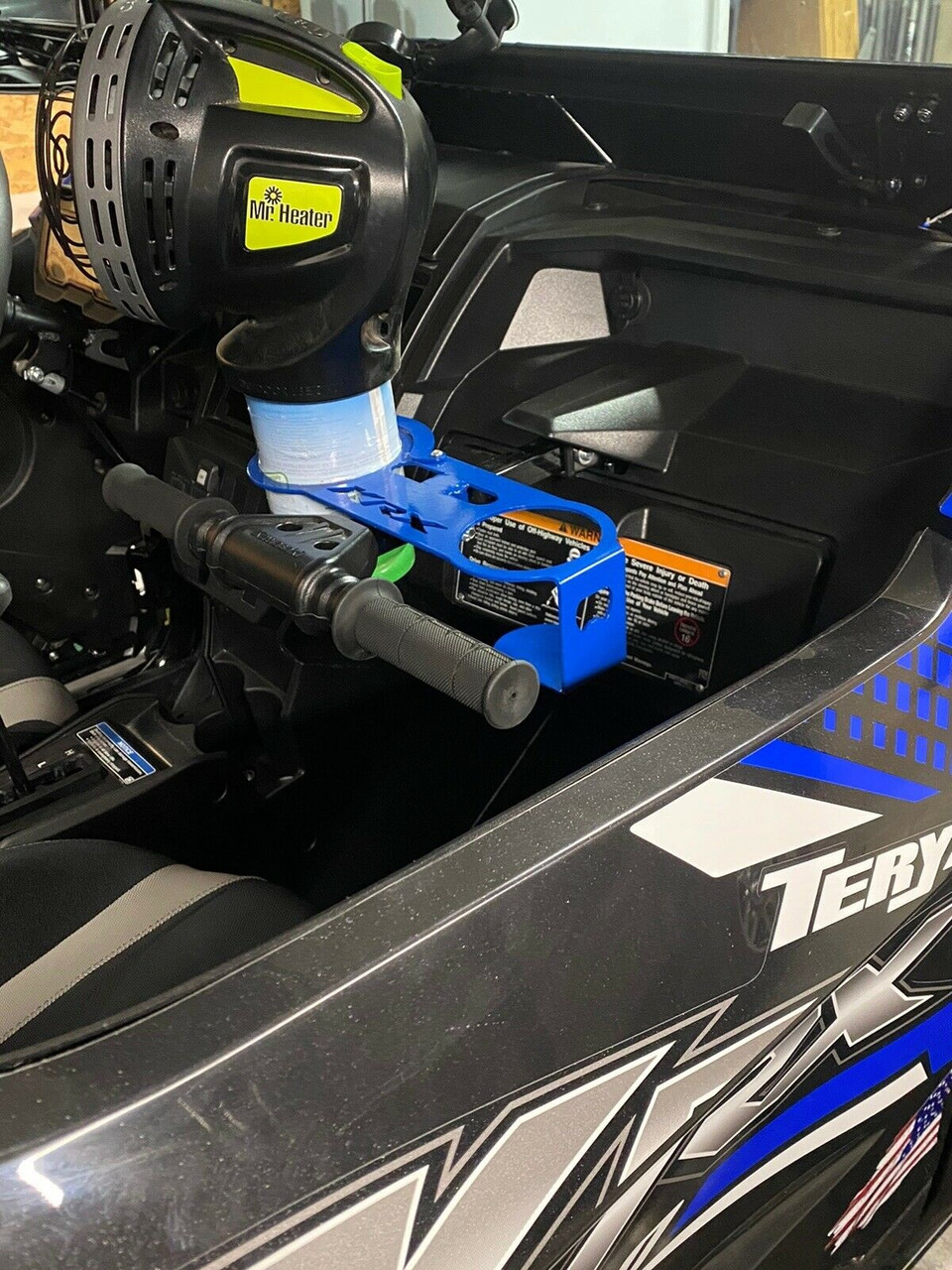 Teryx KRX 1000 Kawasaki Grab Handle Heater and Drink Cup Holder