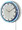 18" Double Neon blue/white wall clock.  We can customize the face to suit your needs. Have a picture of a classic car, favorite pet, person, or scene, we can insert that as the clock face. Makes a great personal gift.