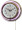 14.5" Double Neon purple/white wall clock.  We can customize the face to suit your needs. Have a picture of a classic car, favorite pet, person, or scene, we can insert that as the clock face. Makes a great personal gift.
