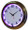 17 "Single Neon purple wall clock.  We can customize the face to suit your needs. Have a picture of a classic car, favorite pet, person, or scene, we can insert that as the clock face. Makes a great personal gift.