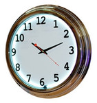 17 "Single Neon white wall clock.  We can customize the face to suit your needs. Have a picture of a classic car, favorite pet, person, or scene, we can insert that as the clock face. Makes a great personal gift.
