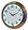 17 "Single Neon white wall clock.  We can customize the face to suit your needs. Have a picture of a classic car, favorite pet, person, or scene, we can insert that as the clock face. Makes a great personal gift.