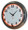 17 "Single Neon orange wall clock.  We can customize the face to suit your needs. Have a picture of a classic car, favorite pet, person, or scene, we can insert that as the clock face. Makes a great personal gift.