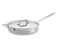 All-Clad d5 Stainless Irregular 3 qt. Saute Pan with Lid