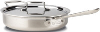 All-Clad d5 Brushed Stainless Irregular 3 qt. Saute Pan with Lid