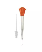 HIC Baster Set, Cleaning Brush and Injector Needle, Stainless Steel