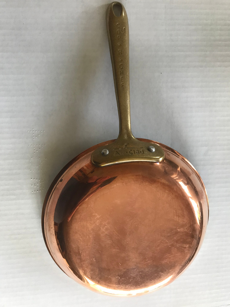 AS-IS All-Clad Copper Chef 8 Frypan with original brass handle - Cookware  & More