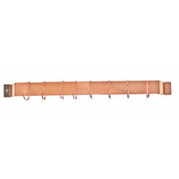Rogar 36 inch Copper Bar Rack with hooks