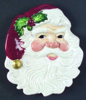 Fitz and Floyd Holiday Santa Canape Plate