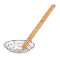 Helen's Asian Kitchen Spider Strainer, 5in bamboo handle