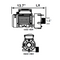 Jacuzzi Sundance LX Circulation Pump 6500-907 Measurements