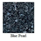 Blue Pearl Granite 12"x12" Tile - Two Sides Bullnosed