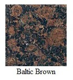 Baltic Brown 12"x12" Tile - Two Sides Bullnosed