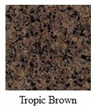 Tropical Brown Granite 12"x12" Tile - One Side Bullnosed