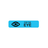 For The Eye Label Blue With Black Print 560/roll
