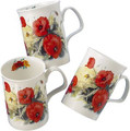 Poppy Red Mug, 4 x 6 left
