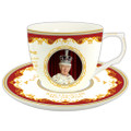 King Charles Cup & Saucer, 16 left