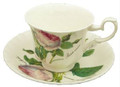 Redoute Rose Cup & Saucer