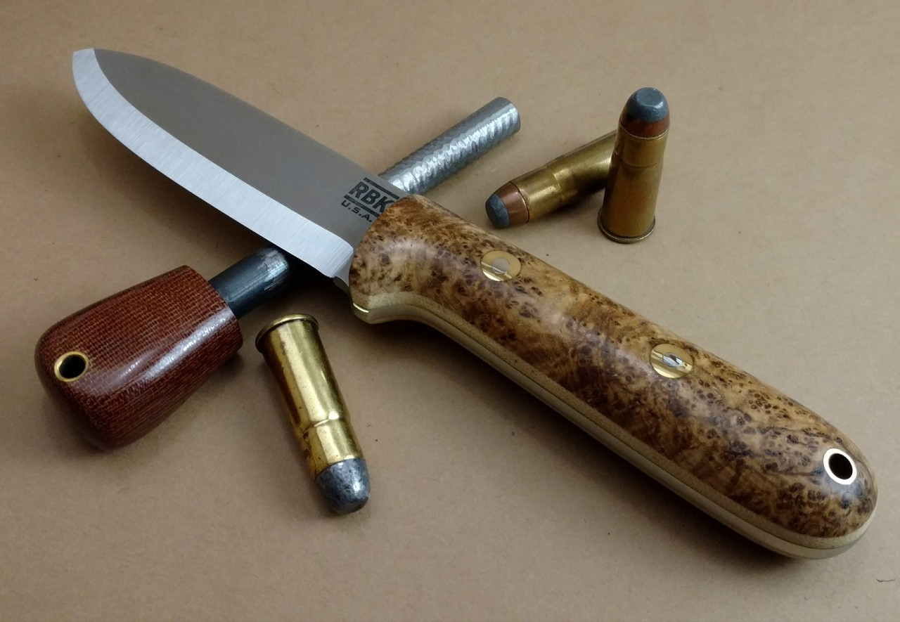 Rogue Bear Knives Kephart Rare Chittum Burl Wood W Snakeskin