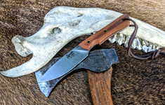 Smith & Sons Knife Company - Brave - Natural Micata Handles  - D2 Tool Steel - NEW