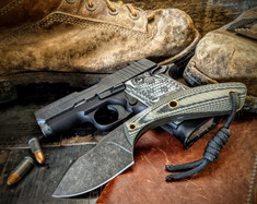 Smith & Sons Knife Company - APEX - Camo G10 Handles - Darkened/Stonewashed D2 Steel Blade - NEW