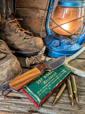 Richard Darby Knives -Medium Hunter -Cottonwood w/Burlap Micarta Handles - 1084 High Carbon Steel Blade- NEW!!!!