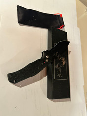 BEAR OPS - BOLD ACTION VI - 14C28N Skandvik Steel Blade - Black Finish BLADE - BLACK ZYTEL HANDLES - NEW