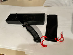 BEAR OPS - BOLD ACTION VII - 14C28N Skandvik Steel Blade - BLACK FINISH BLADE - BLACK ALUMINUM AIRCRAFT HANDLES - NEW