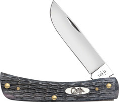 Case Cutlery - Sod Buster Jr. -Pocket Worn Gray Crandall Jig Bone Handles - New