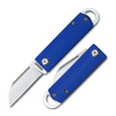 RoseCraft - AWANATA BLUE KEYCHAIN KNIFE - Nice Blue G10 Handles -NEW