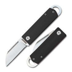 RoseCraft - AWANATA BLACK KEYCHAIN KNIFE - Nice Black G10 Handles -NEW