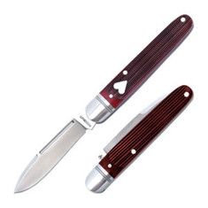 RoseCraft - TUCKAHOE JACK - Nice RED BARNBOARD JIG BONE Handles -NEW RELEASE!!!!