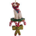 Candy Cane Brittany Ornament