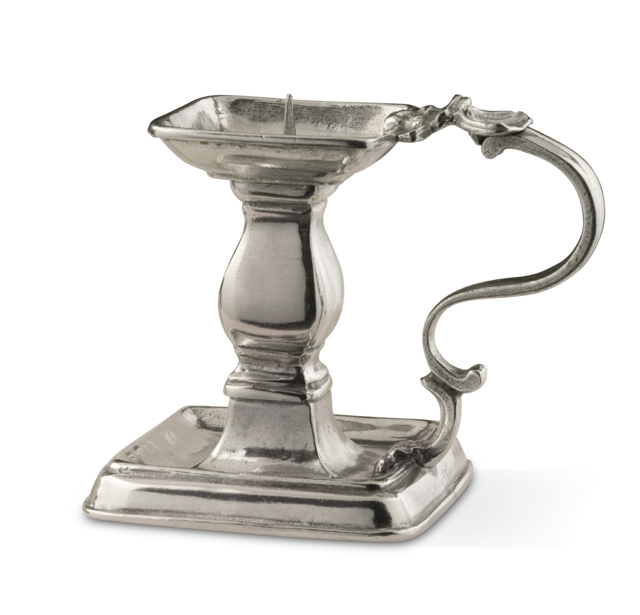 PEWTER ITALIA Franklin Candle Holder H 5.5" Cunill America